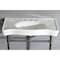 Fauceture VPB1366ST Imperial Vitreous China Console Sink W/ SS Legs, White/Nickel VPB1366ST - alternate 7